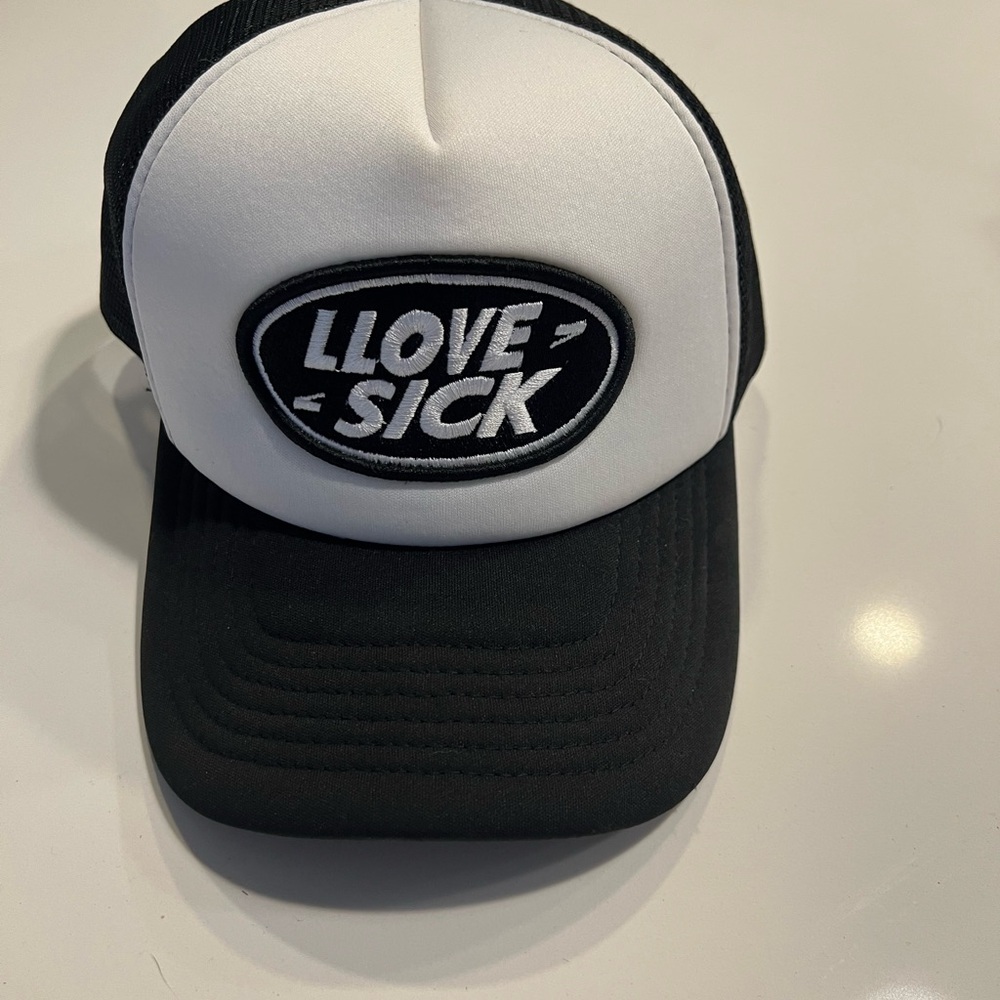 LLOVESICK Black and White Trucker Hat - Limited Edition